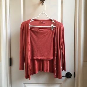 Michael Stars Shine Tube Top Cardigan Set